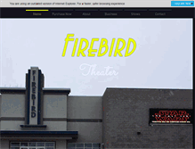 Tablet Screenshot of firebirdtheater.com